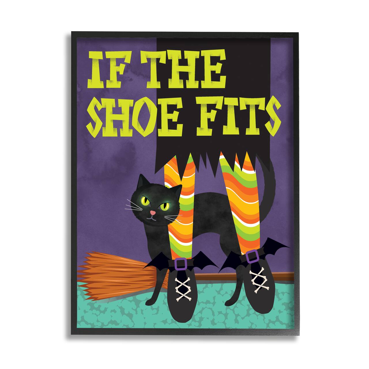 Stupell Industries If The Shoe Fits Witch Framed Giclee Art